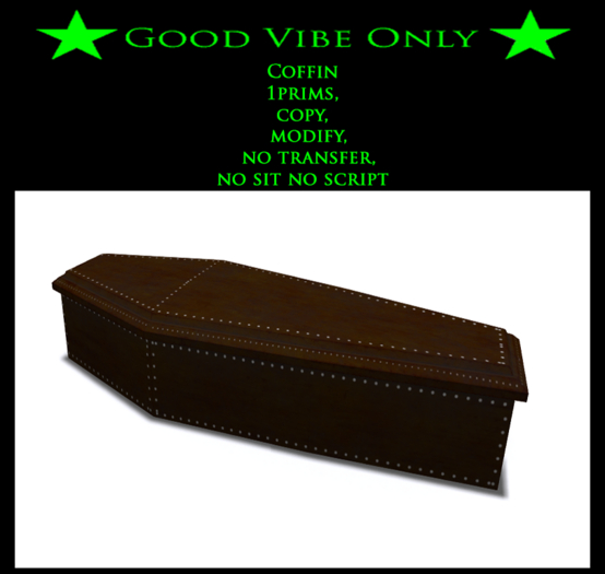 Second Life Marketplace Box GVO Coffin